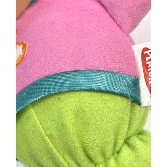 2009 Hasbro Playskool Pink/Green Plush Musical Light-Up LULLABY GLOWORM Works! - Picture 4 of 8
